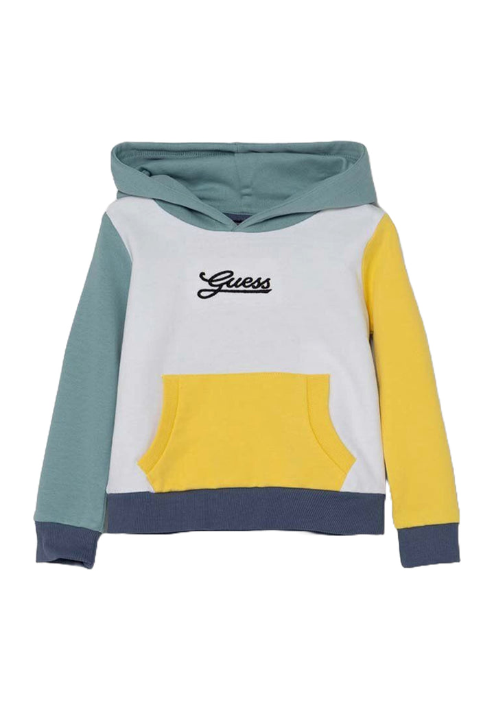 Multicolor hooded sweatshirt for boy