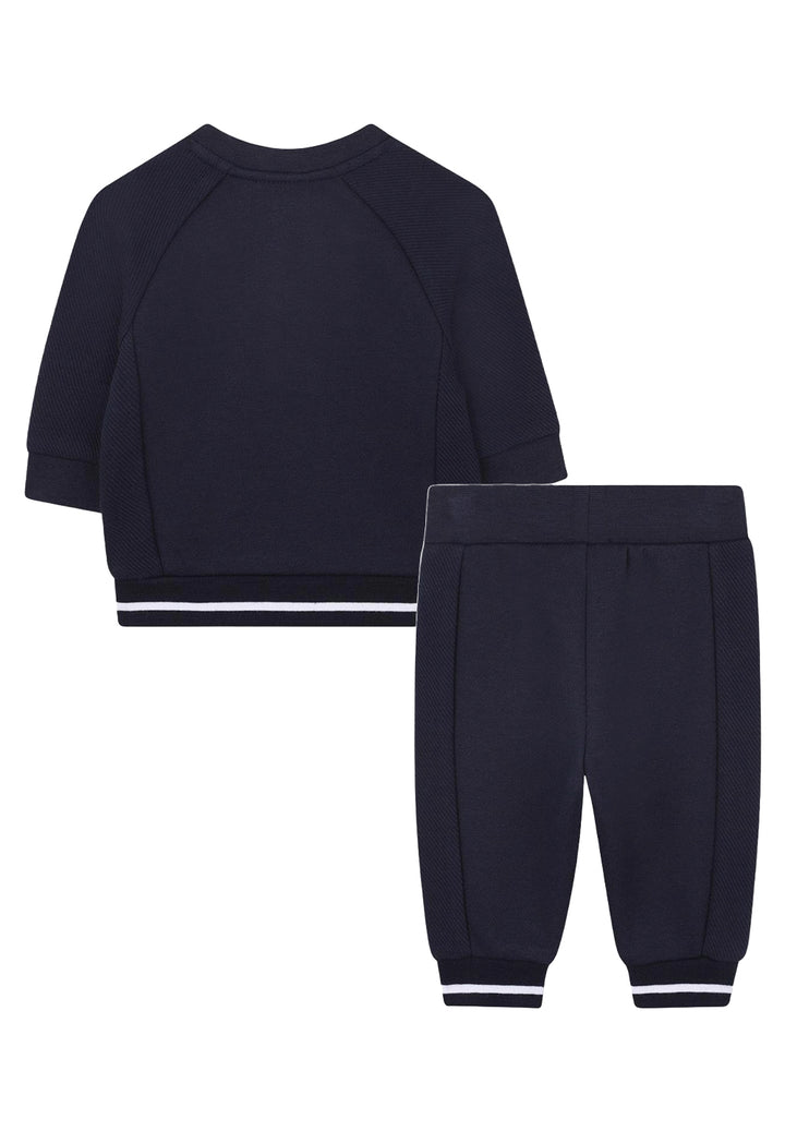 Completo felpa blu per neonato