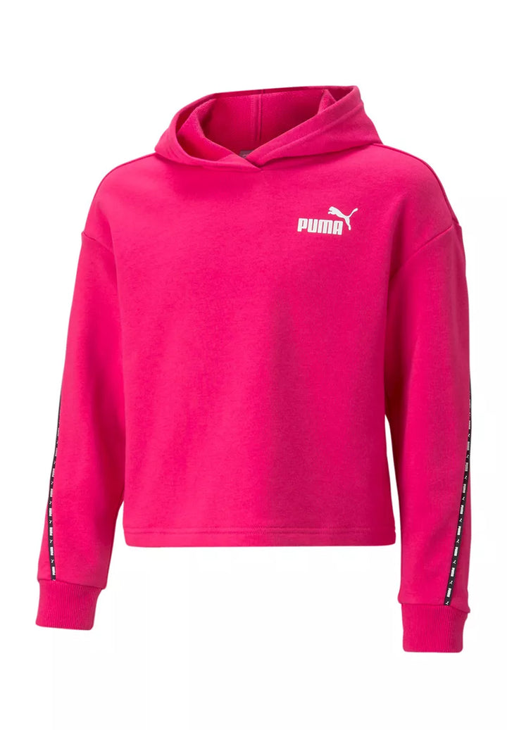 Fuchsia hooded sweatshirt for girls