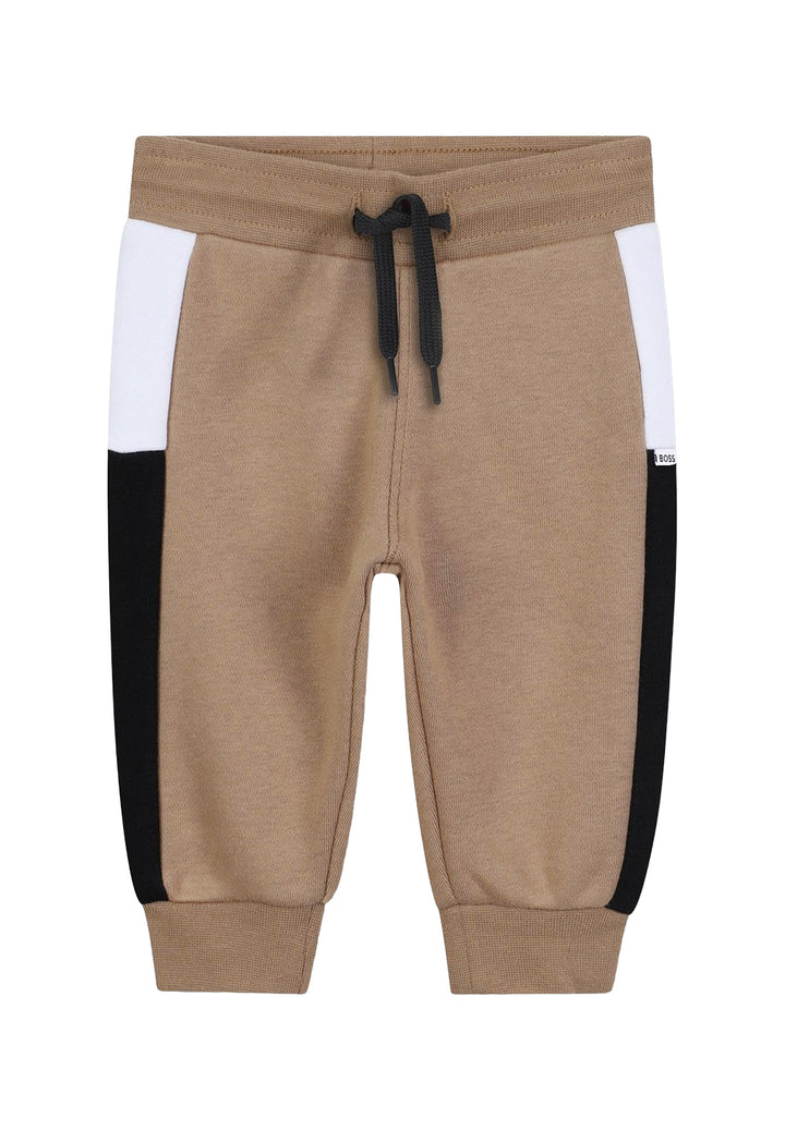 Pantalone felpa marrone per bambino