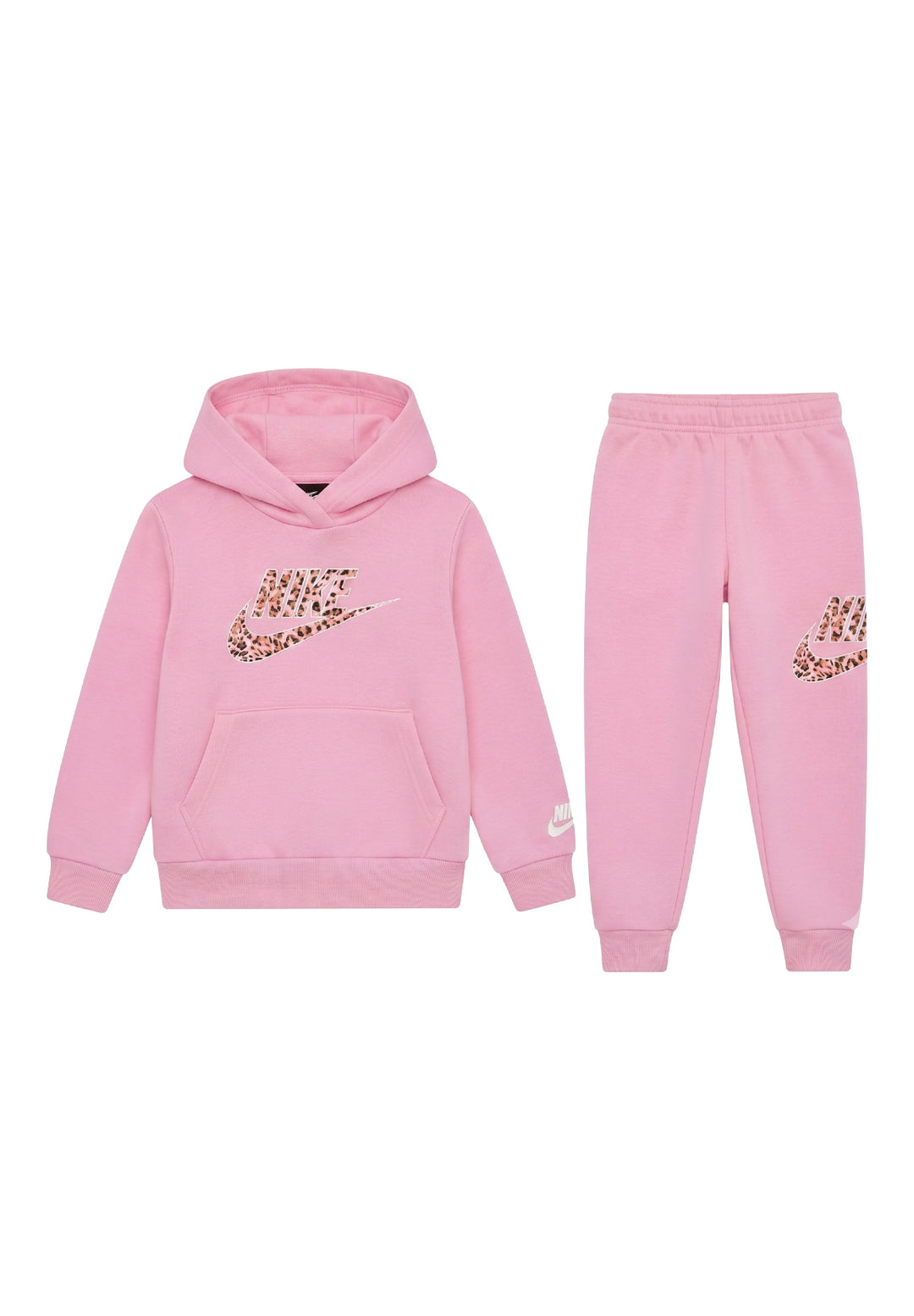 Completo felpa rosa per bambina