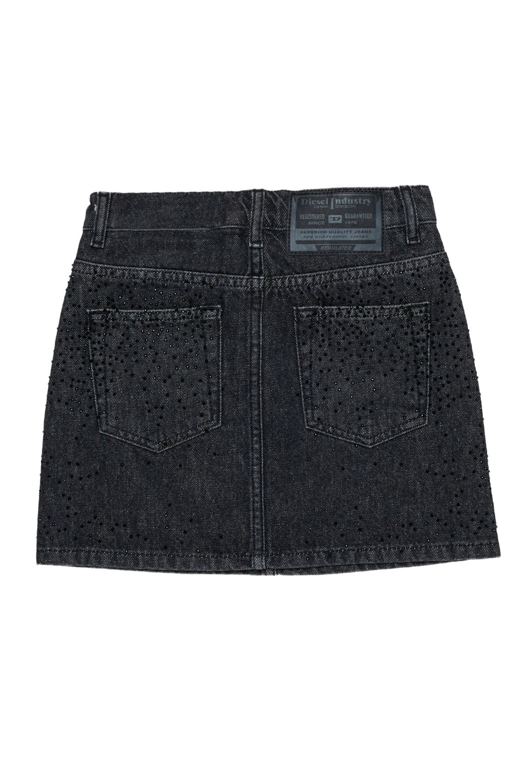 Gonna denim nera per bambina