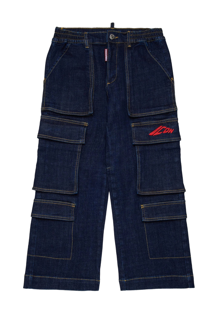 Jeans blu denim per bambino