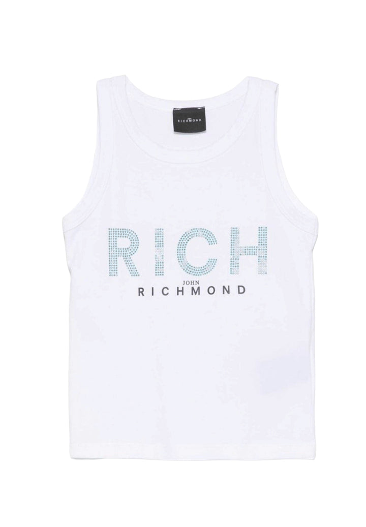 Canotta bianca per bambina