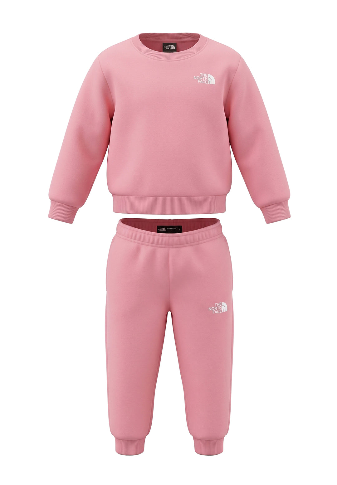 Completo felpa rosa per bambina