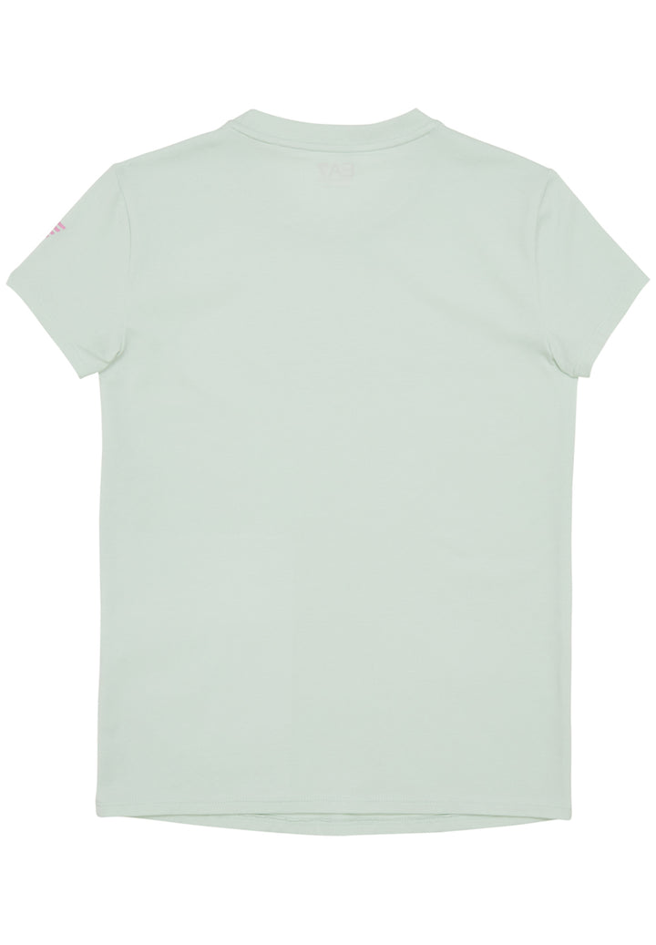 T-shirt verde acqua per bambina