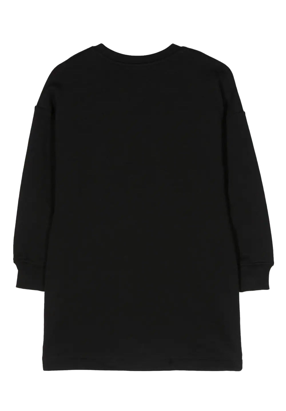 Black sweatshirt dress for girls