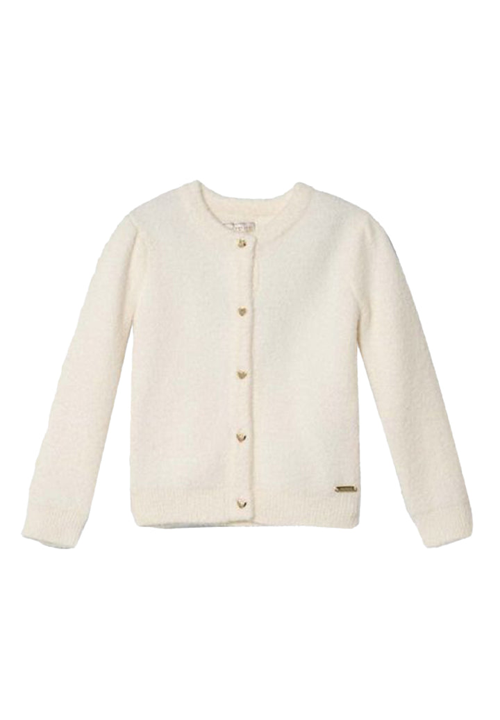 Cardigan panna per bambina