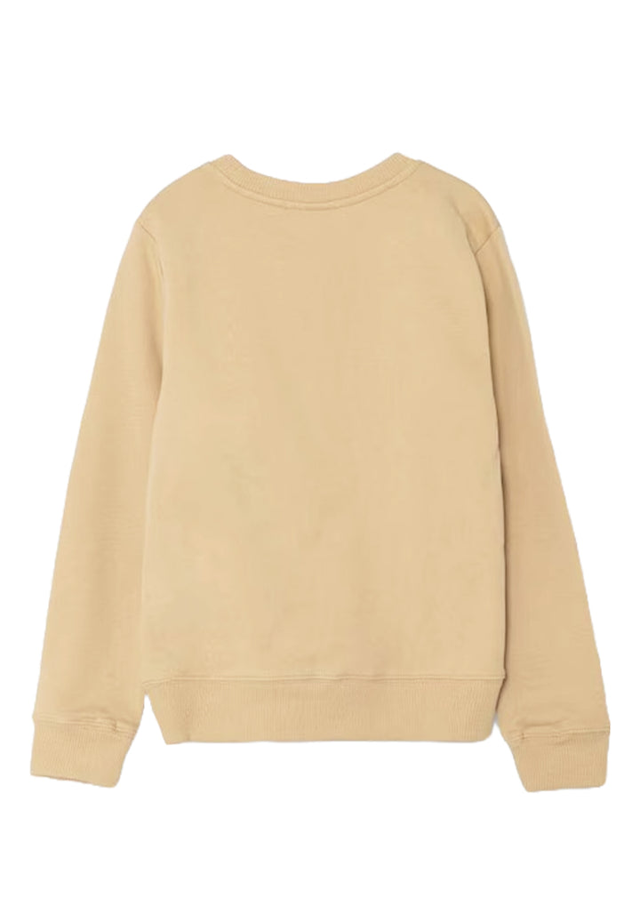 Felpa girocollo beige unisex