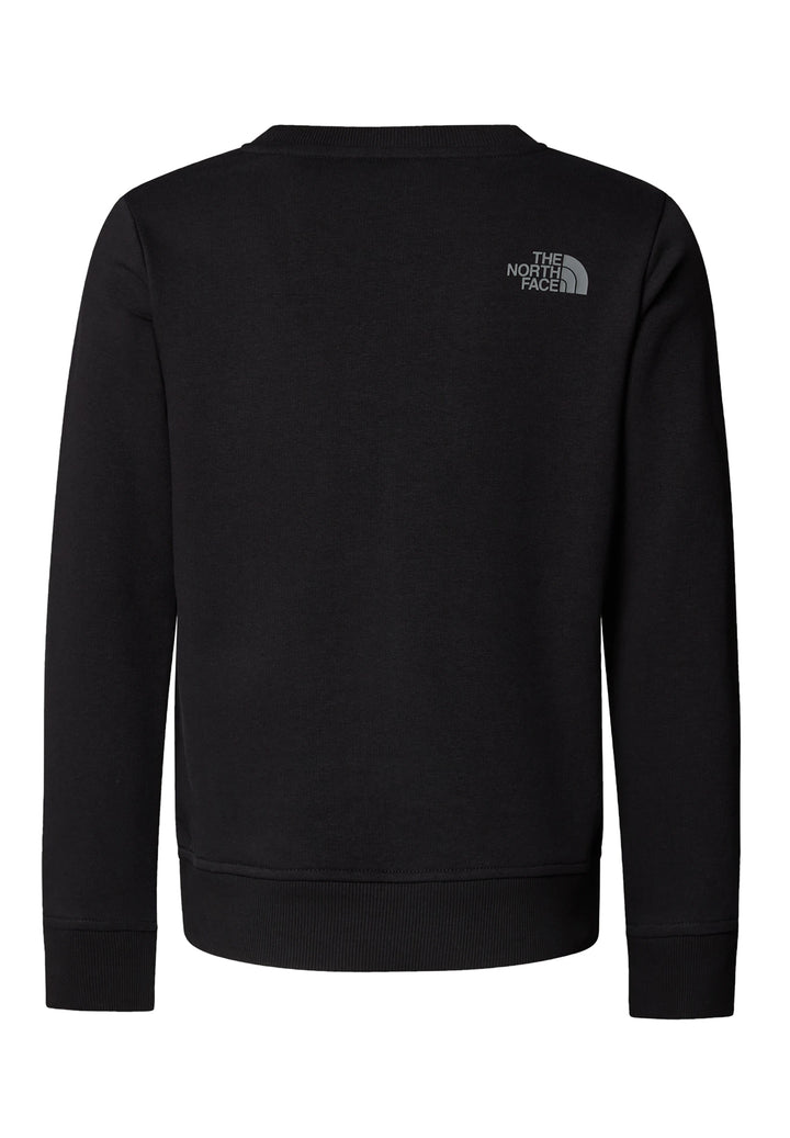 Felpa girocollo nera per bambino