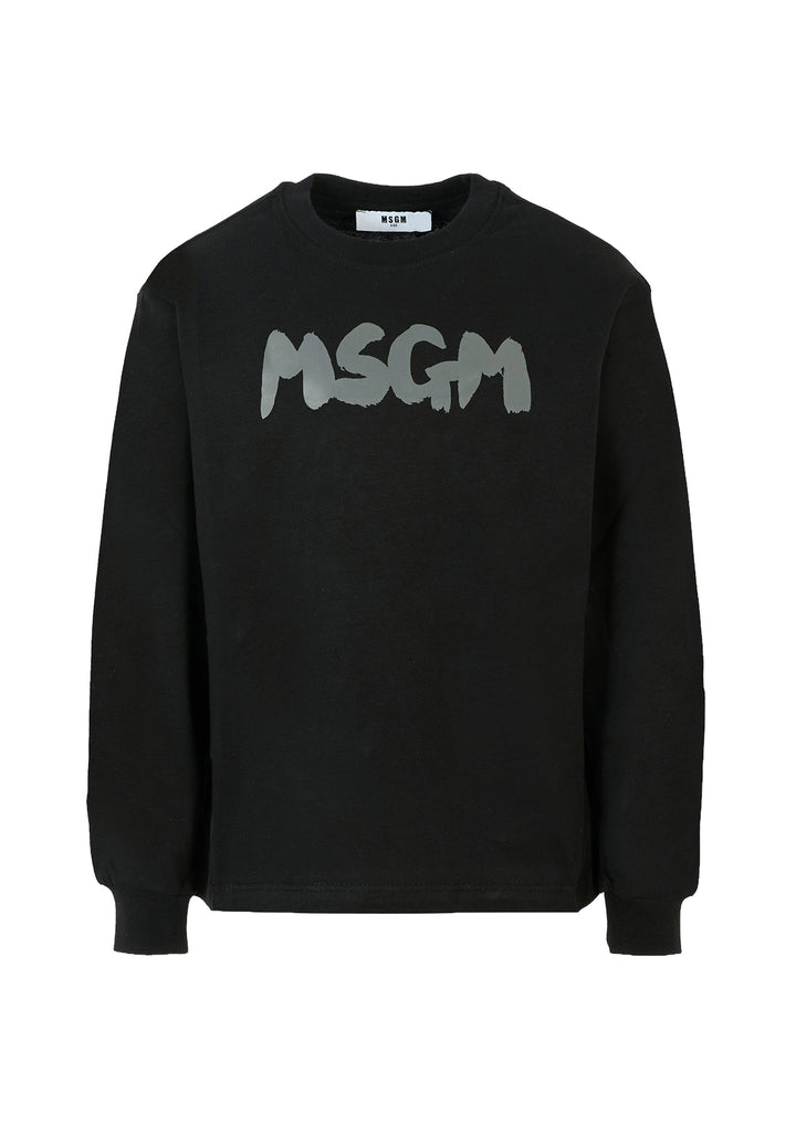 T-shirt nera per bambino
