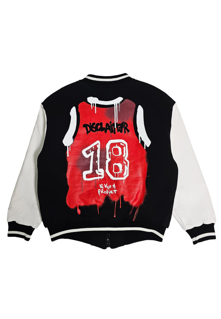 Schwarze Collegejacke für Jungen