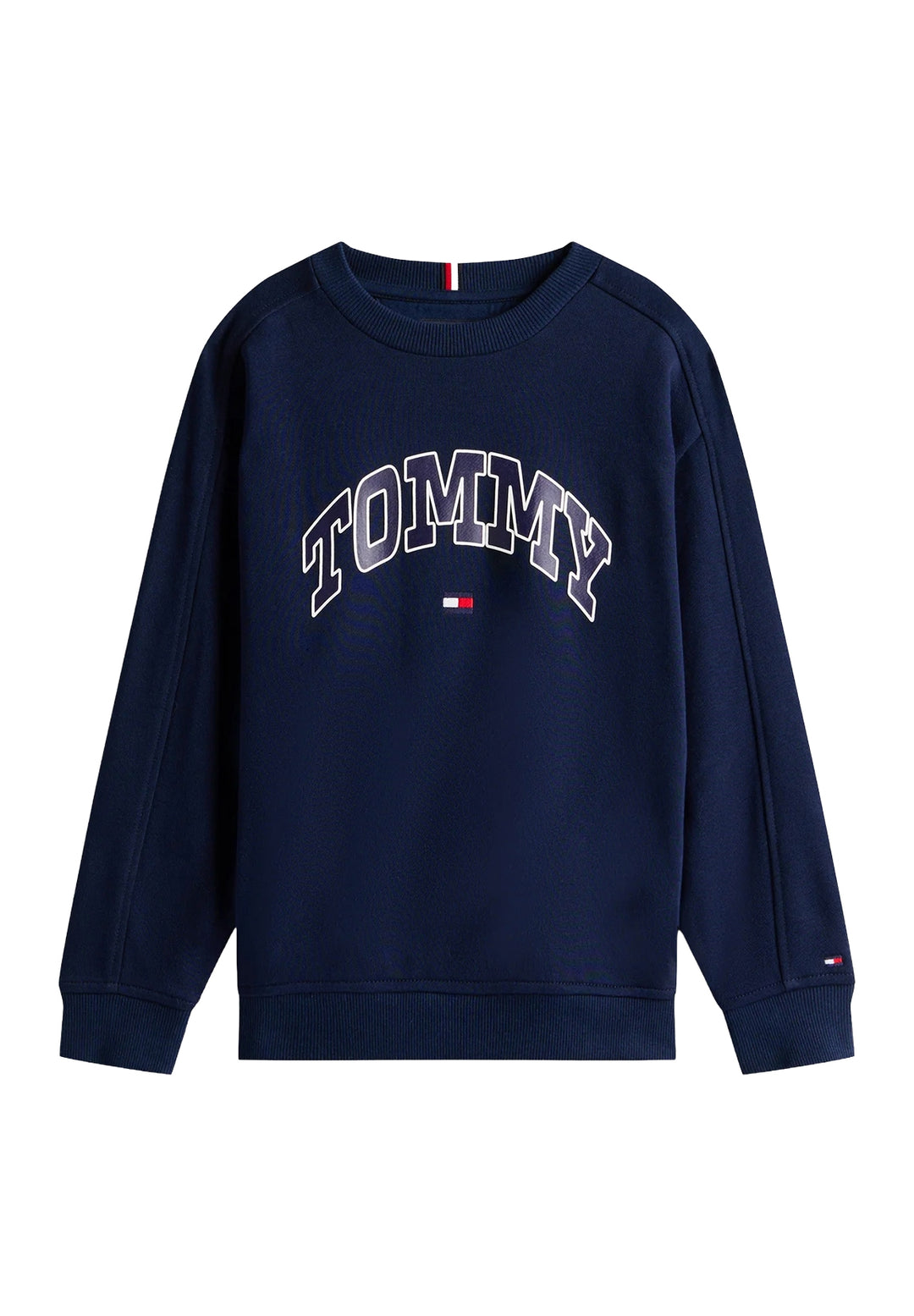 Felpa girocollo blu navy per bambino