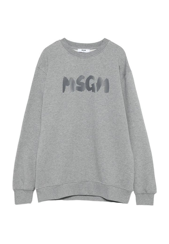 Felpa girocollo grigia unisex