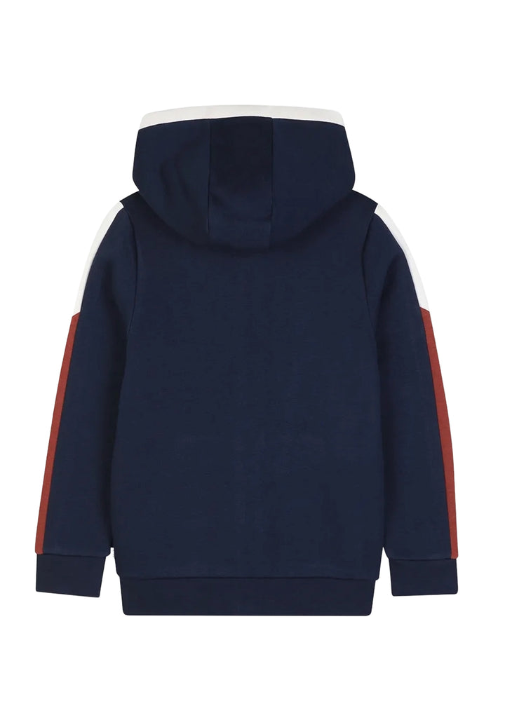 Felpa zip blu navy per bambino