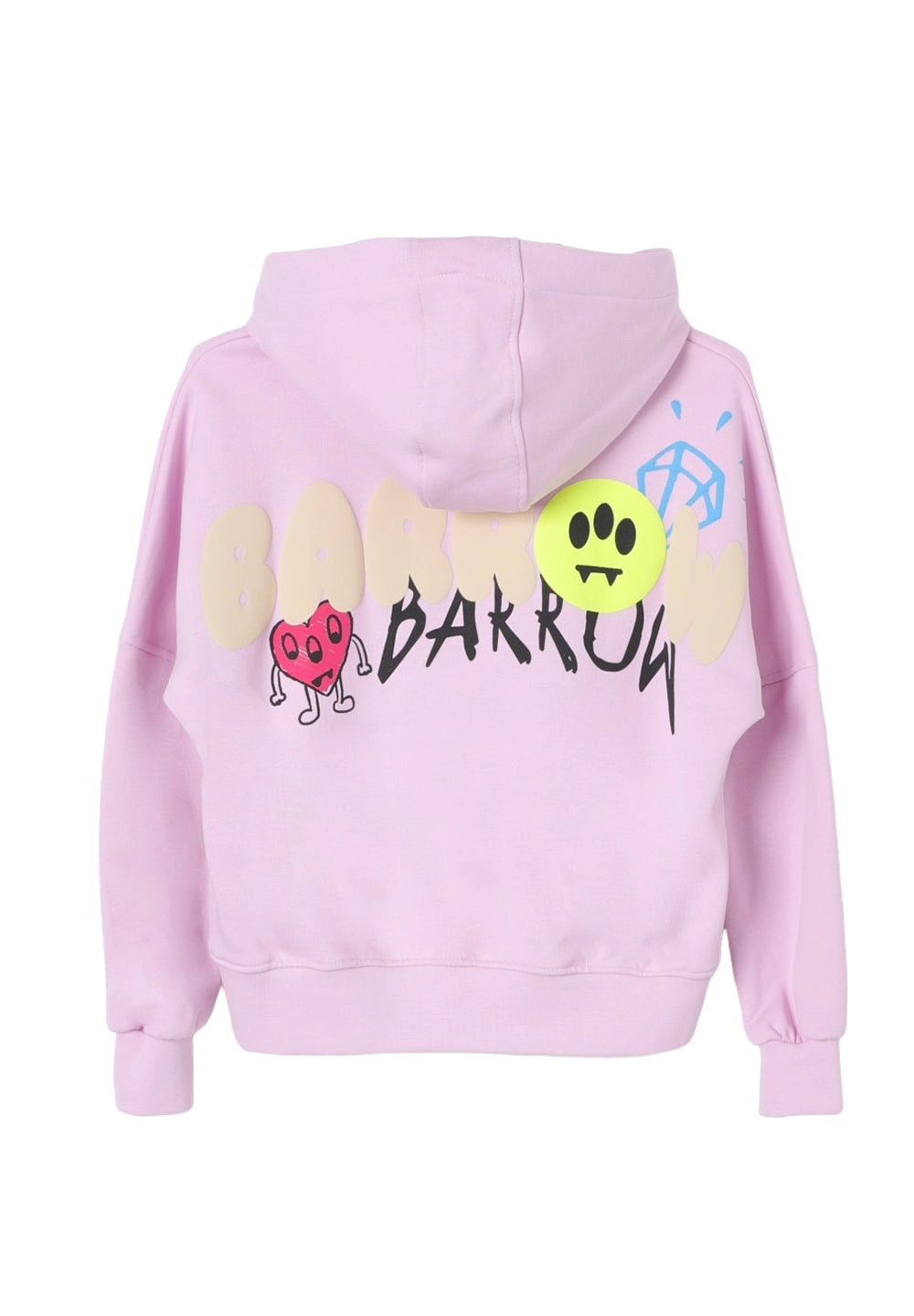 Felpa cappuccio rosa per bambina