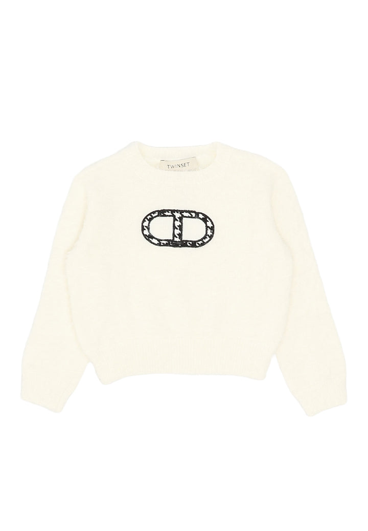 Maglione panna per bambina