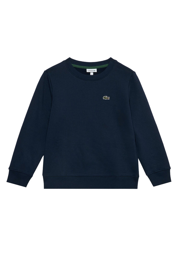 Felpa girocollo blu navy per bambino