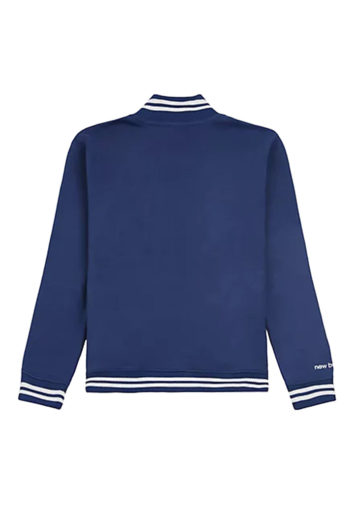 Felpa zip blu navy per bambino