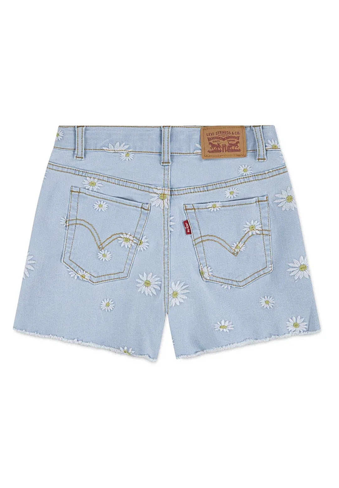 Short blu denim per bambina