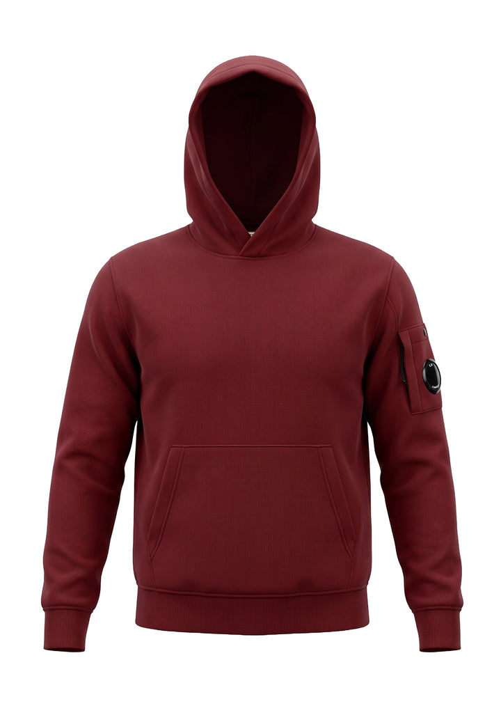 Felpa cappuccio bordeaux per bambino