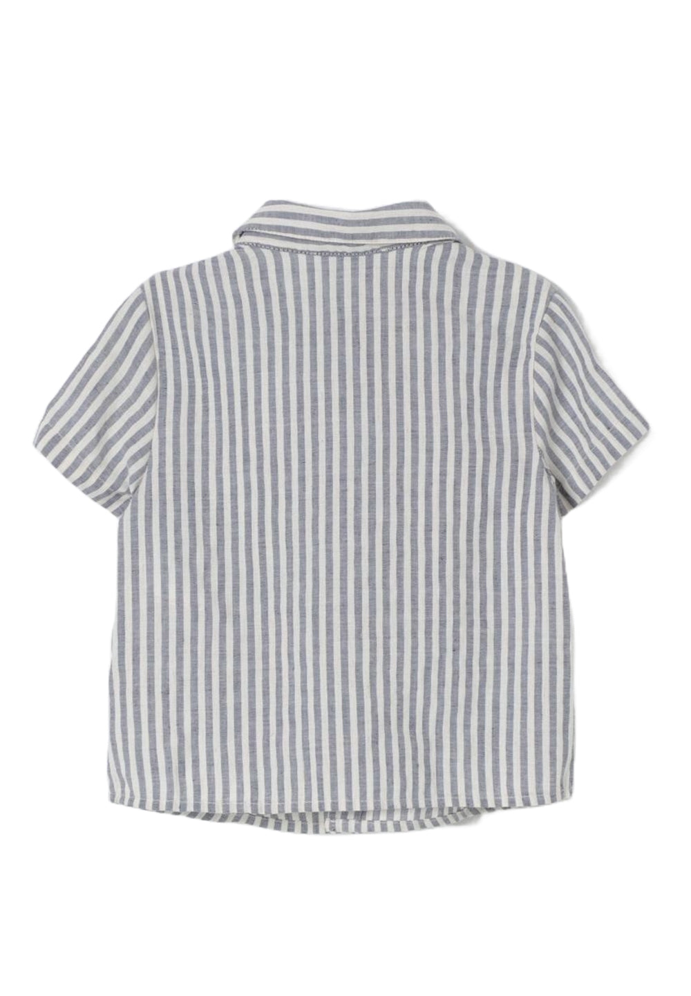 Camicia bianco-celeste per bambino