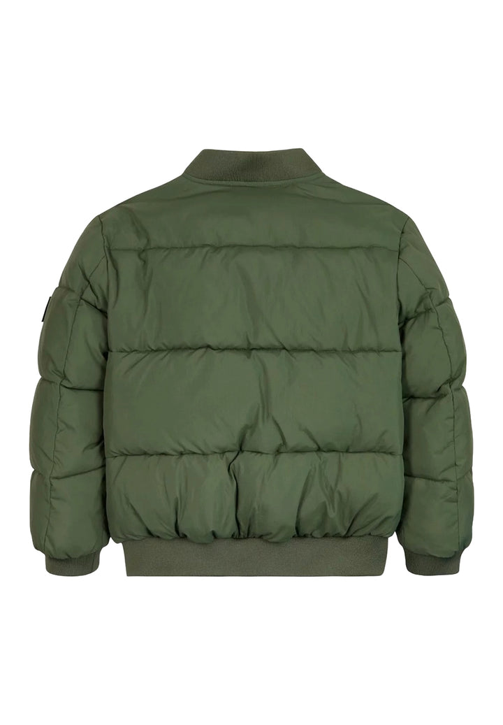 Green bomber jacket for boys