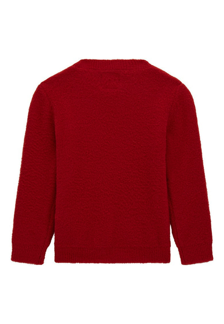 Maglione rosso per bambina