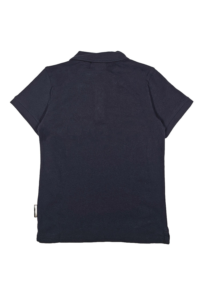 Polo blu navy per bambino