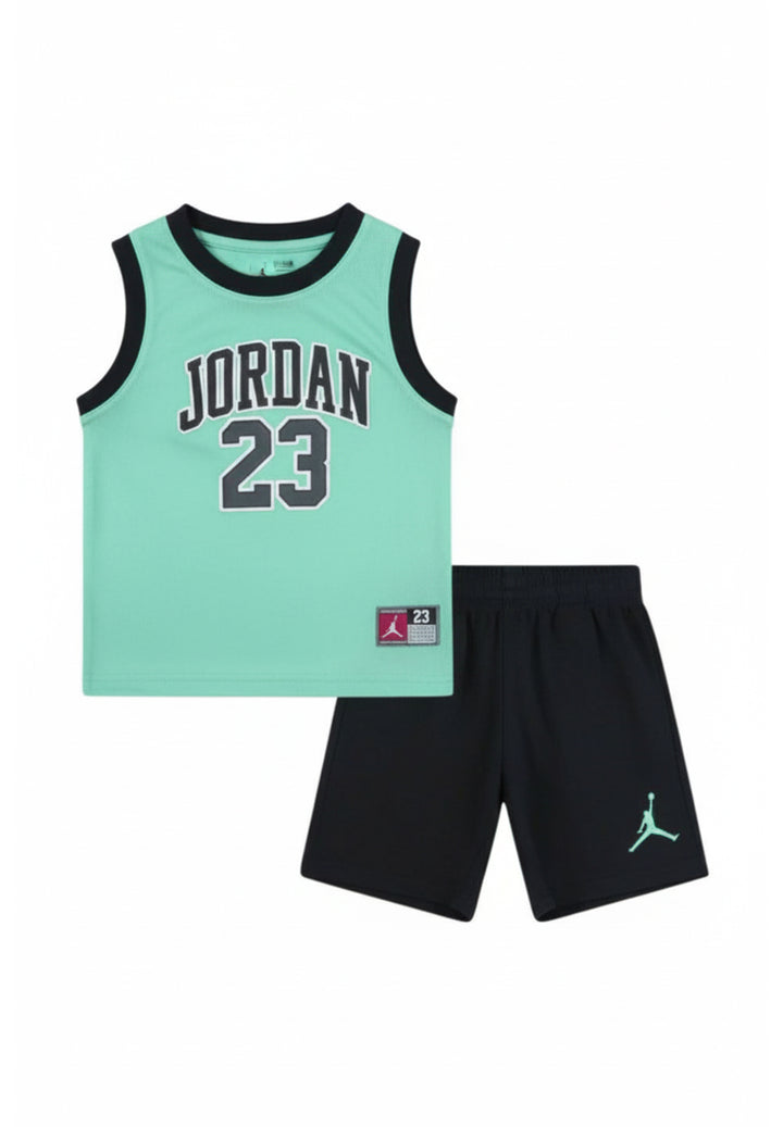 Grüner und schwarzer Netz-Anzug für Neugeborene