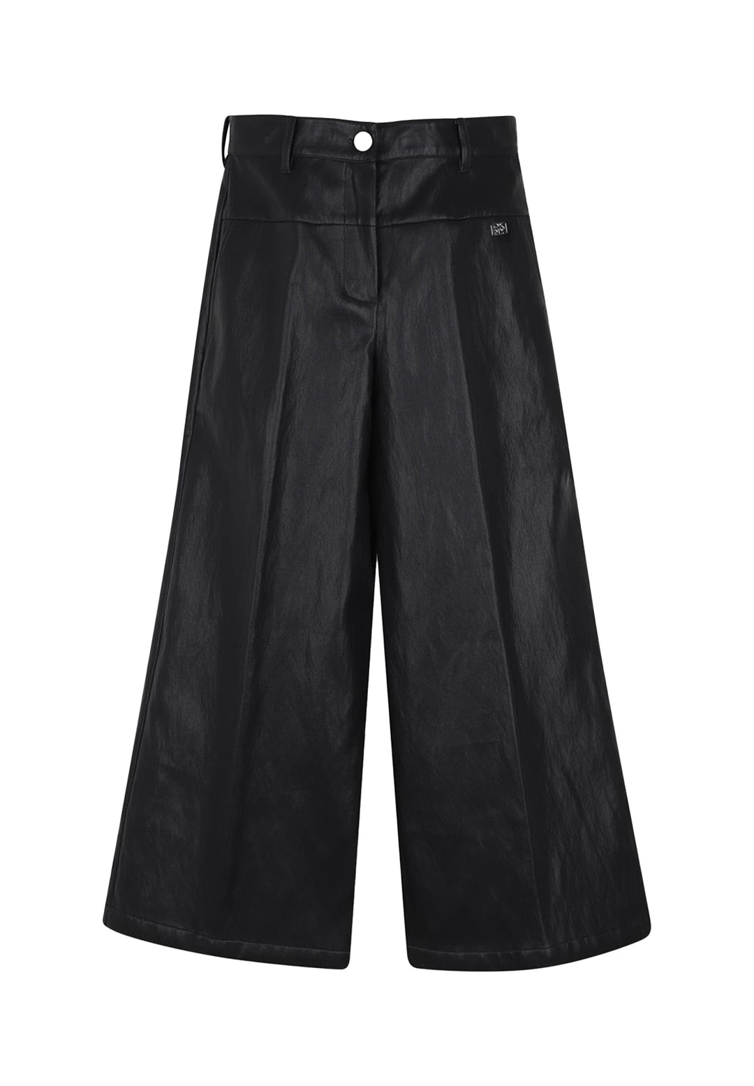 Pantalone similpelle nera per bambina