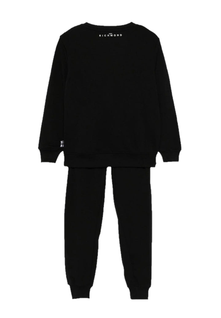 Completo felpa nero per bambino