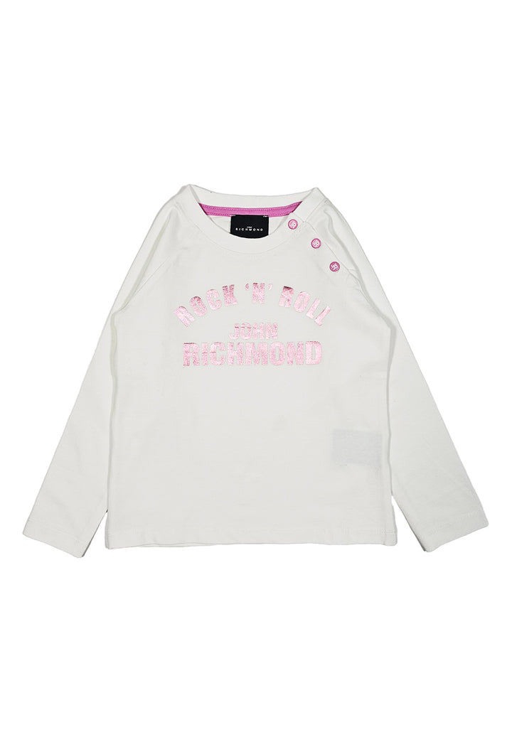 T-shirt bianca per bambina