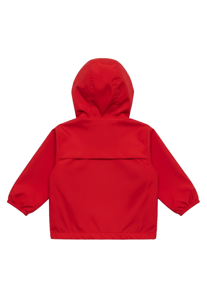 Giubbino reversibile rosso-beige per neonato