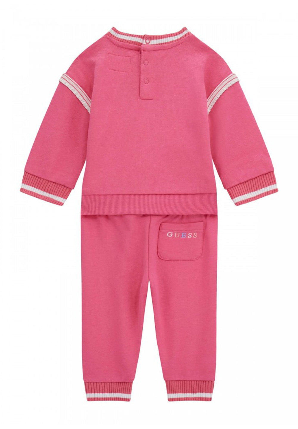 Fuchsiafarbenes Sweatshirt-Set für Babymädchen