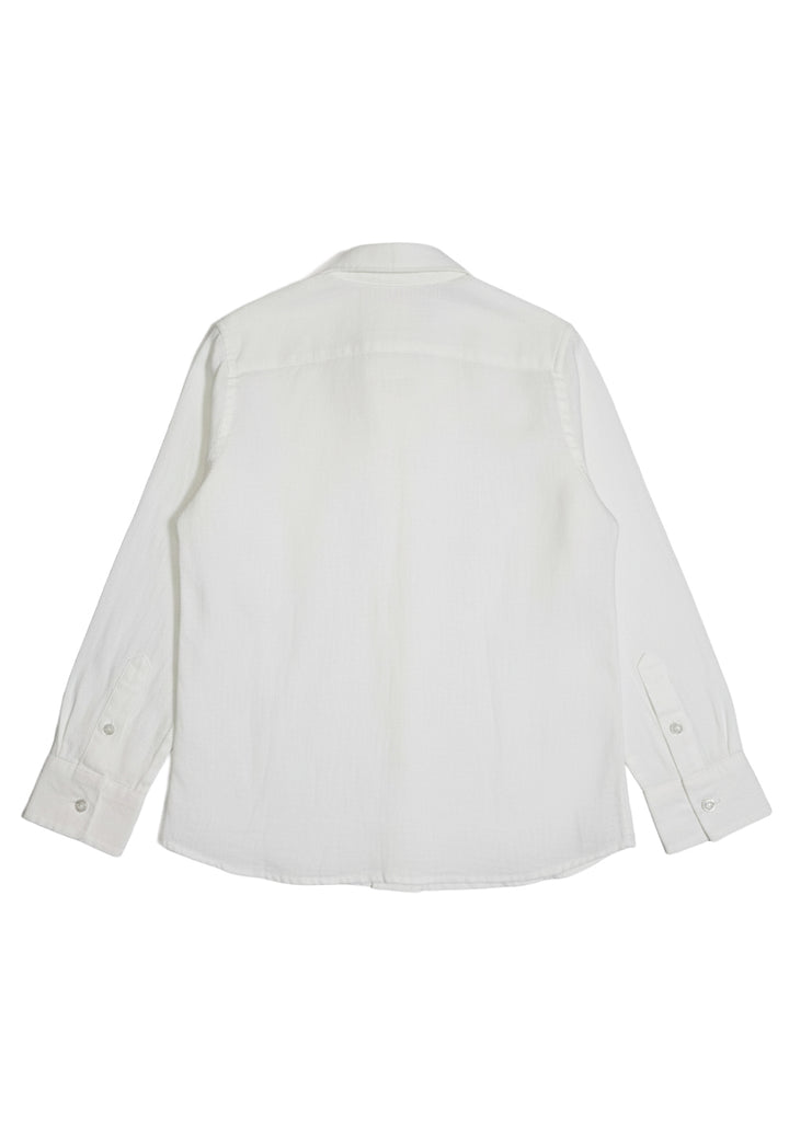 Camicia lino bianca per bambino