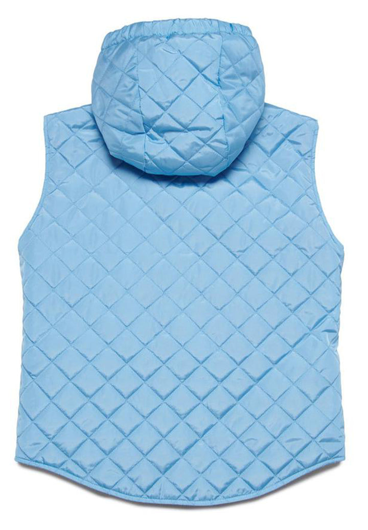 Gilet con cappuccio azzurro per bambino