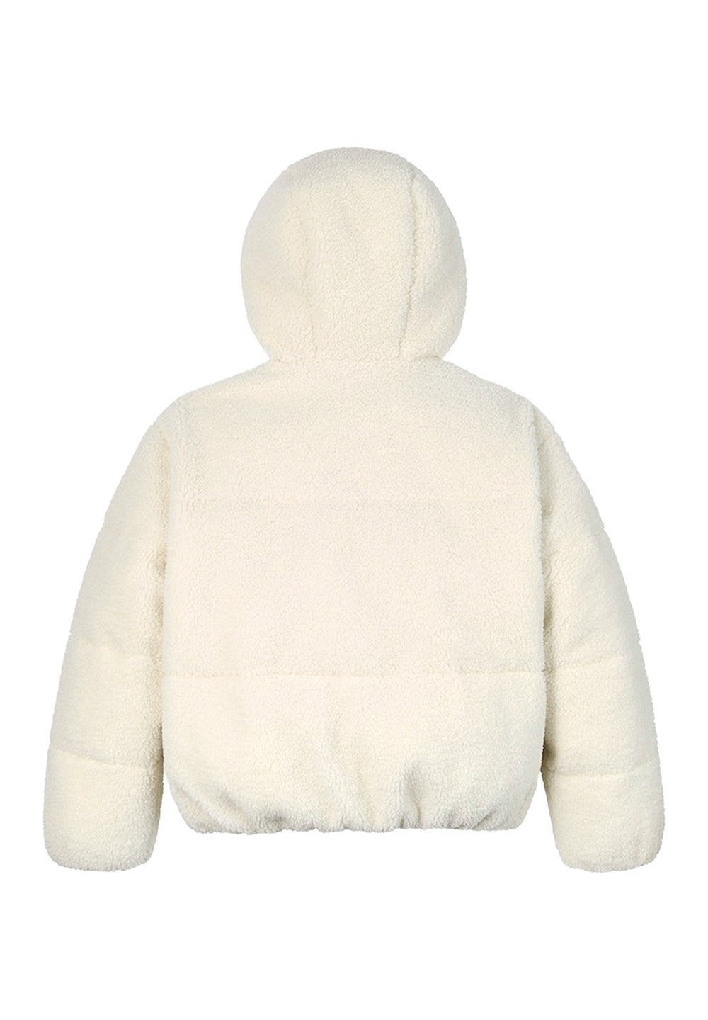 Giubbotto teddy crema per bambina