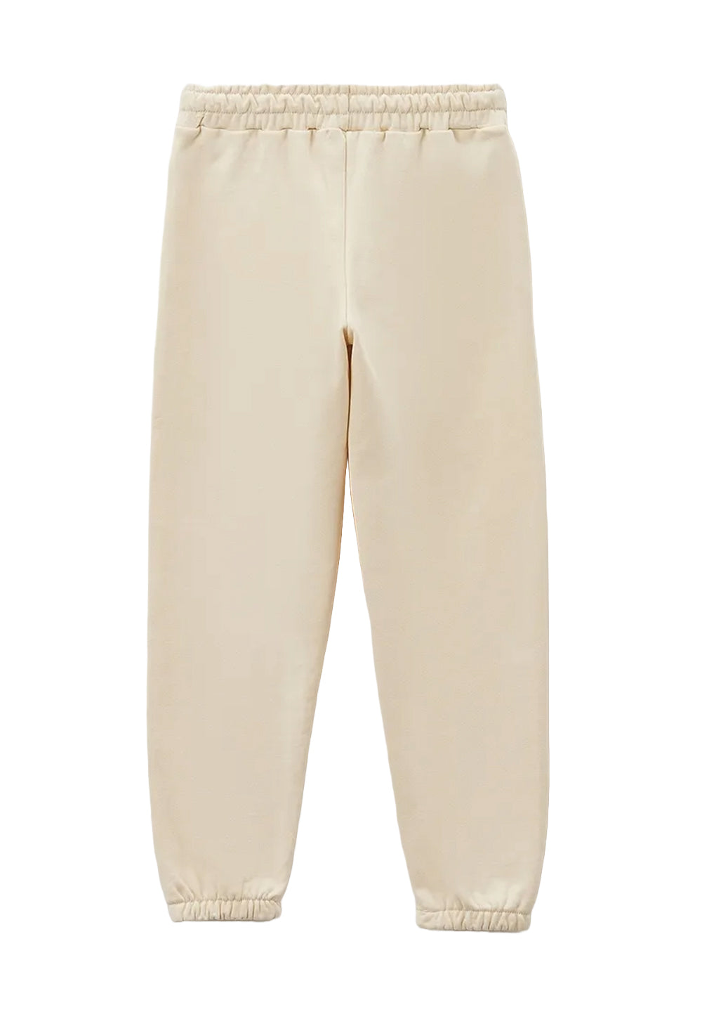 Cream fleece trousers for girls