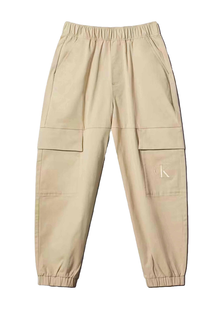 Pantalone cargo beige per bambino