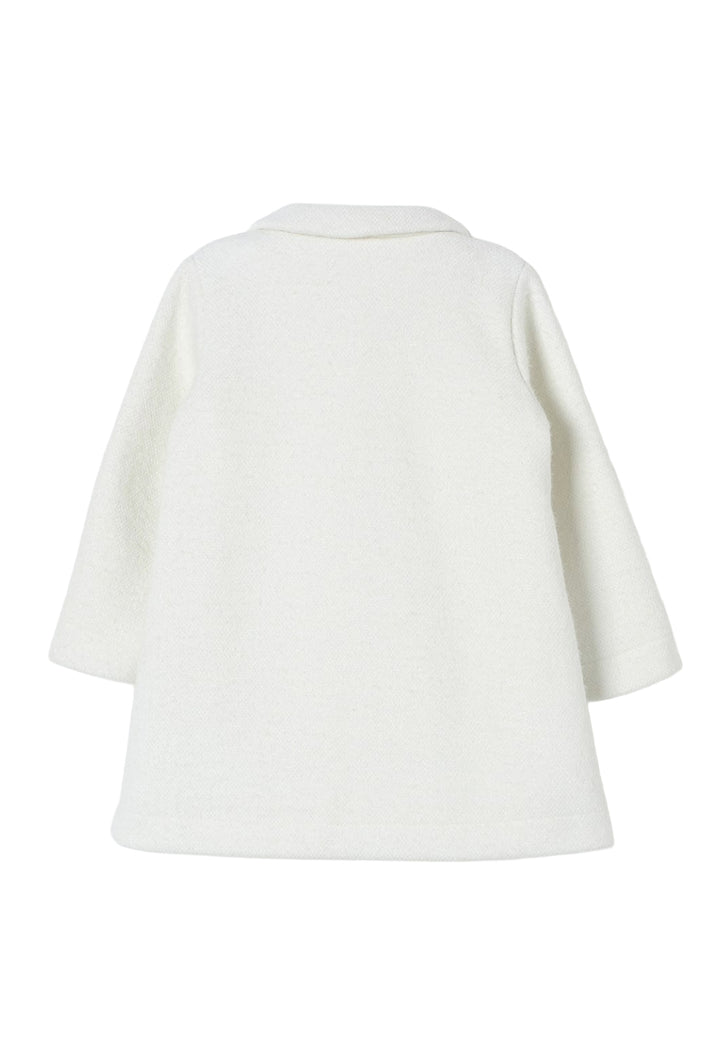 Cappotto bianco per neonata