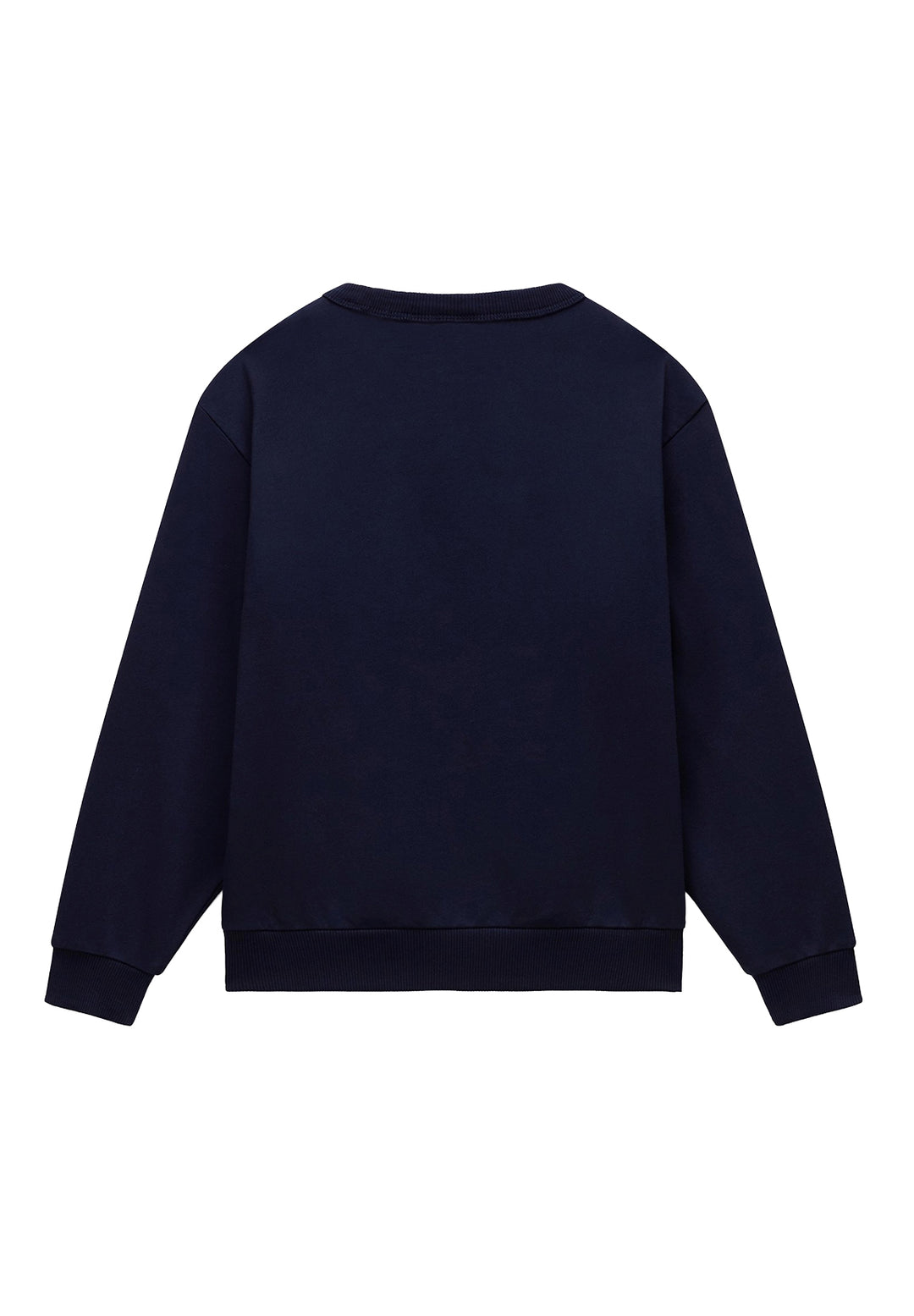Felpa girocollo blu navy per bambino