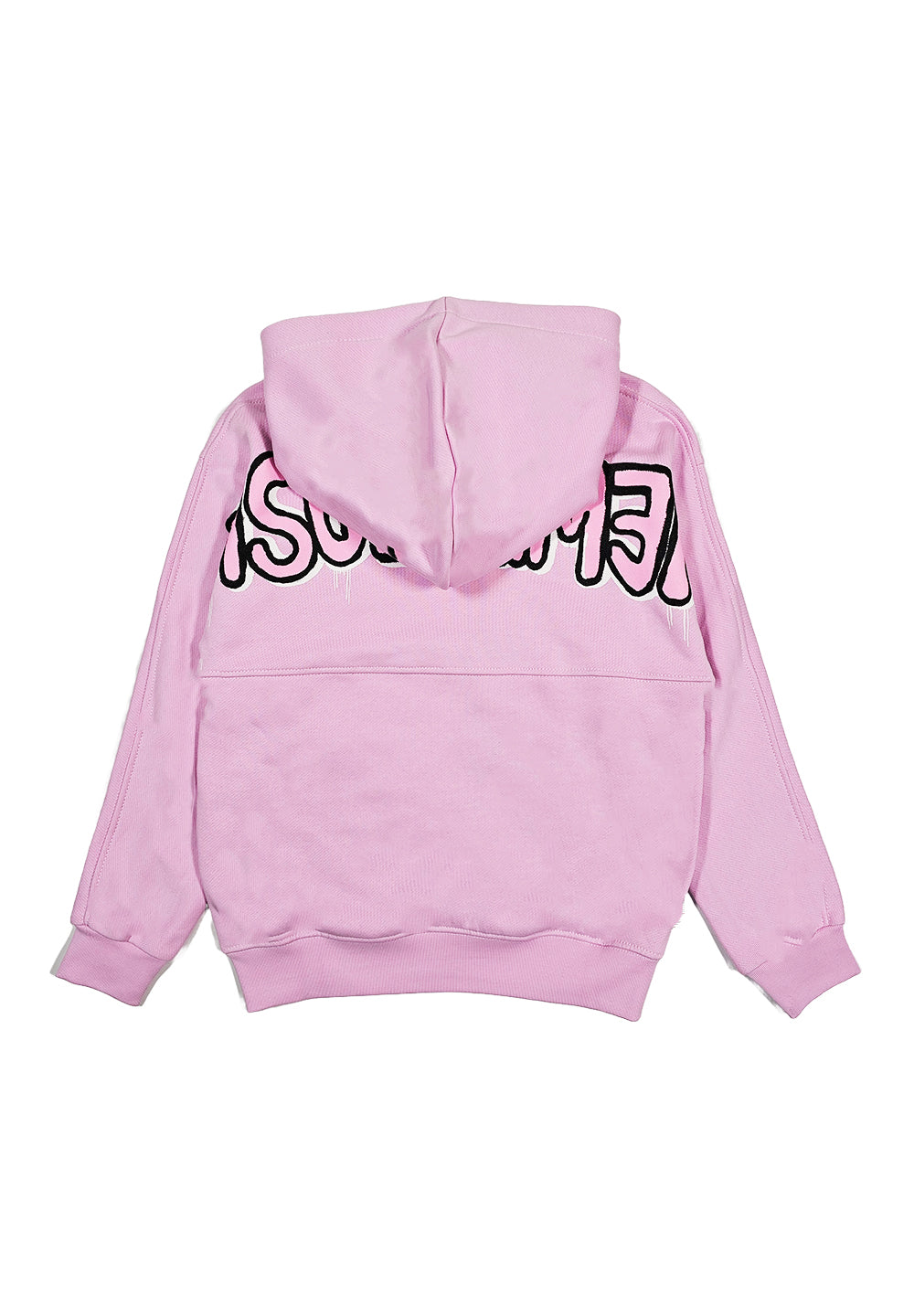 Pink hooded sweatshirt for girls