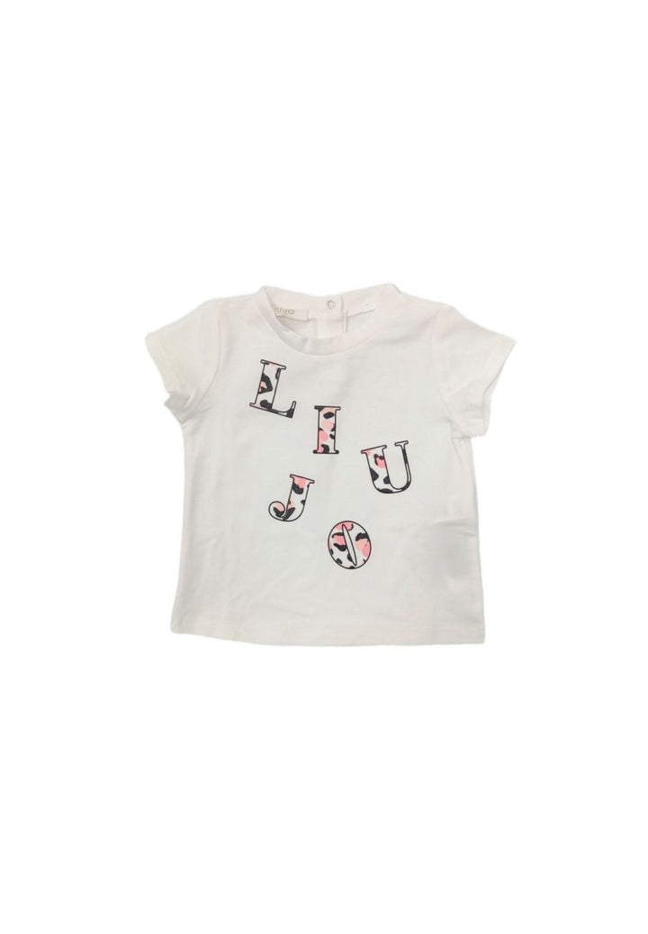 White t-shirt for baby girl