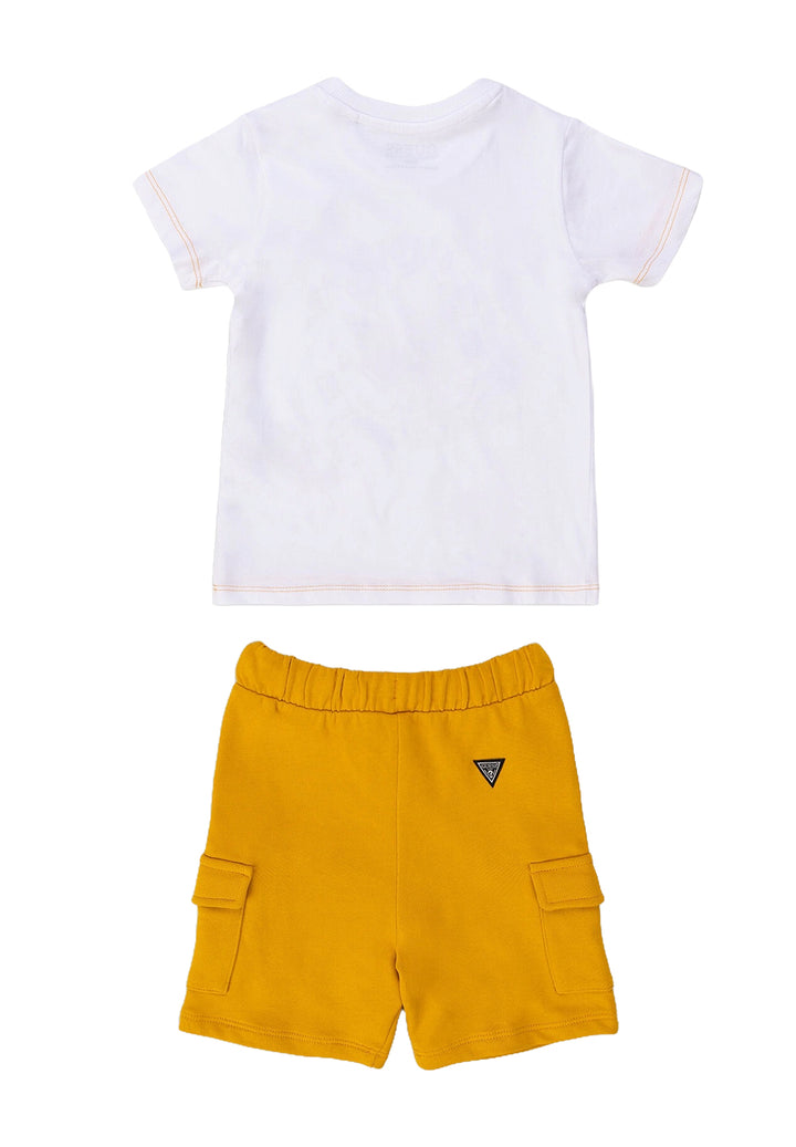 Completo bianco-giallo per neonato