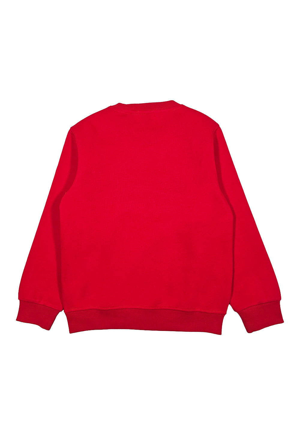 Felpa girocollo rossa per bambino