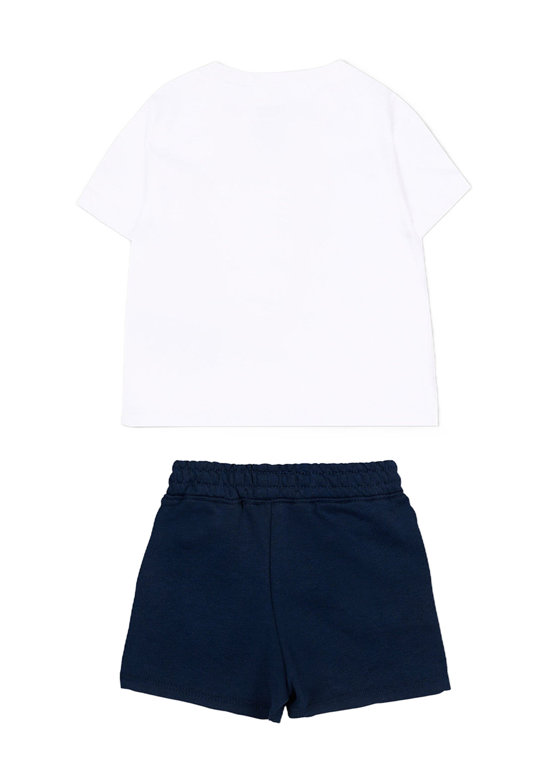 Completo bianco-blu per neonato