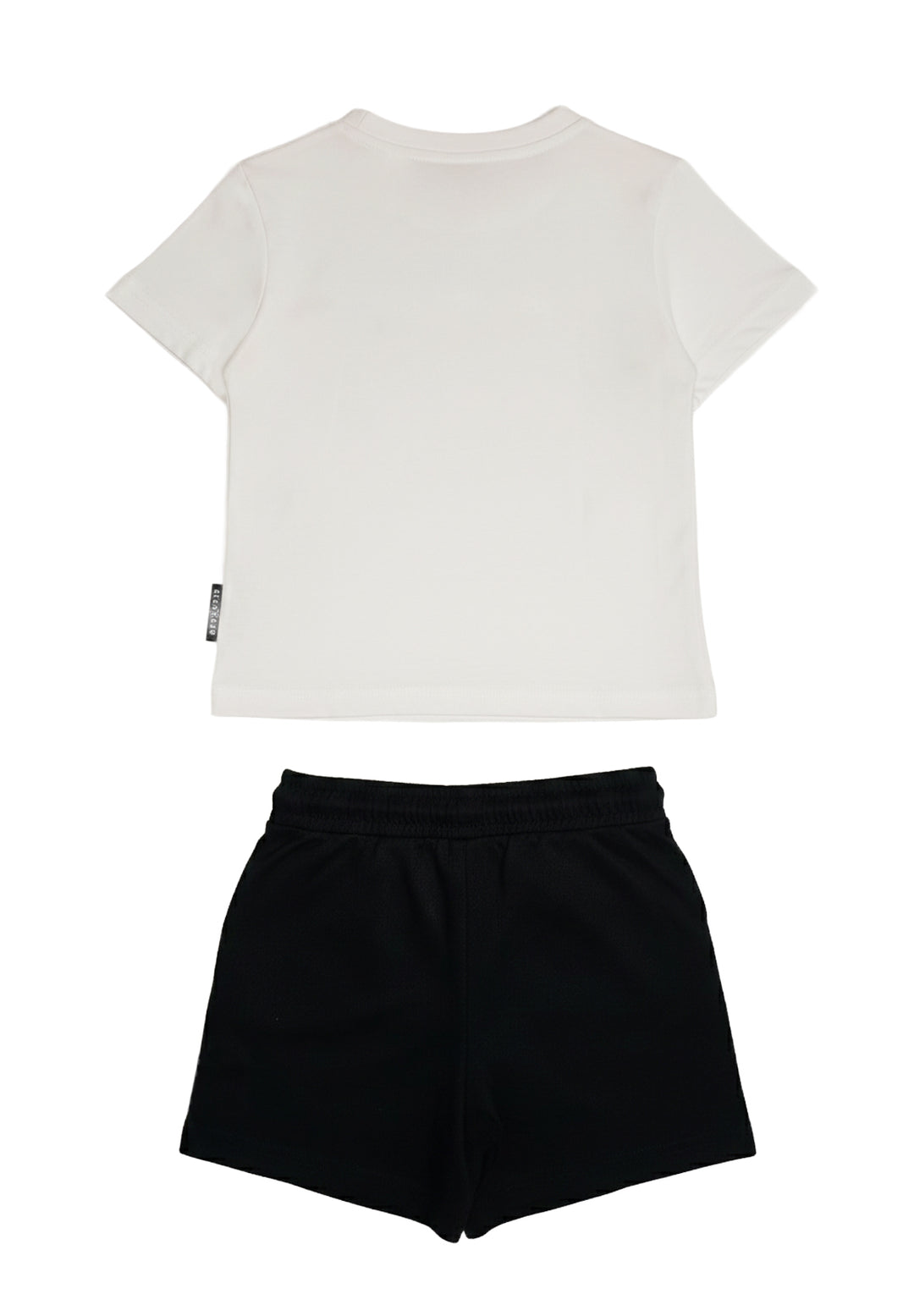 Completo bianco-nero per bambino