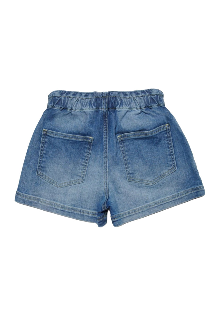 Short denim blu per bambina