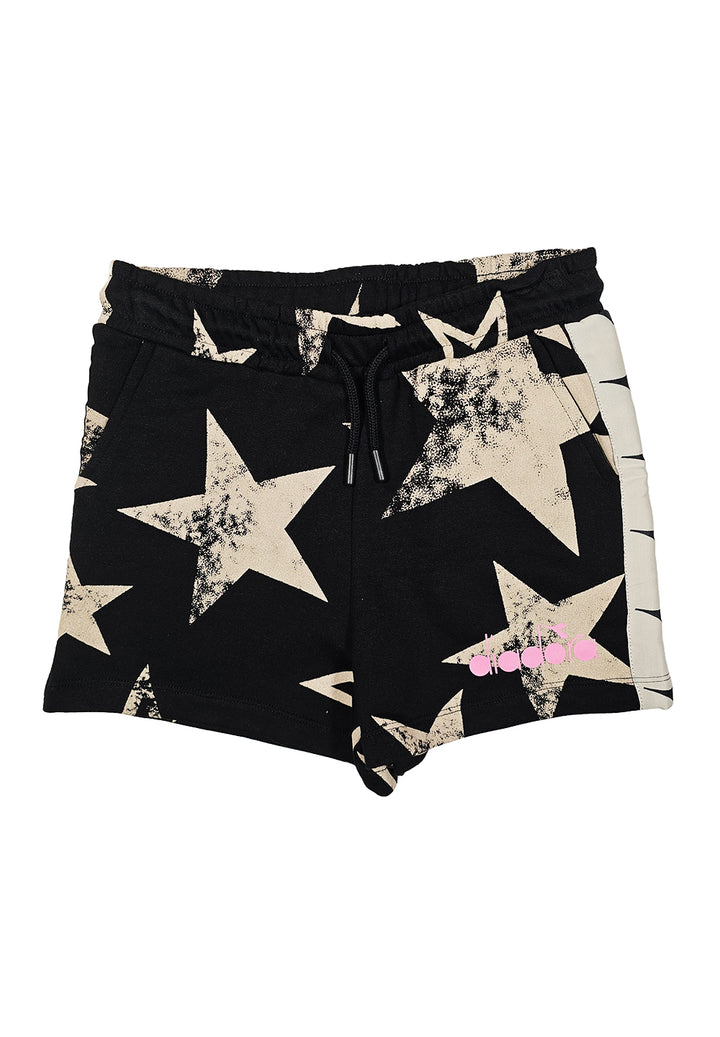 Short felpa nero per bambina - Primamoda kids